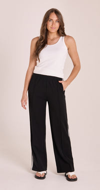 Noah Wide Pant - Black Stripe