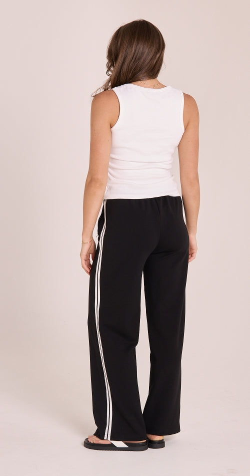 Noah Wide Pant - Black Stripe
