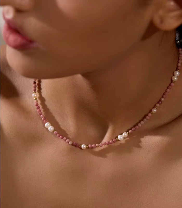 Rosewater Stone Necklace