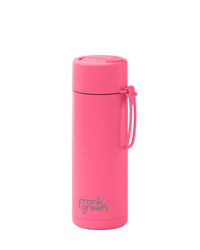 20oz Stainless Steel Ceramic Reusable Bottle Bubblegum with Flip Straw Lid