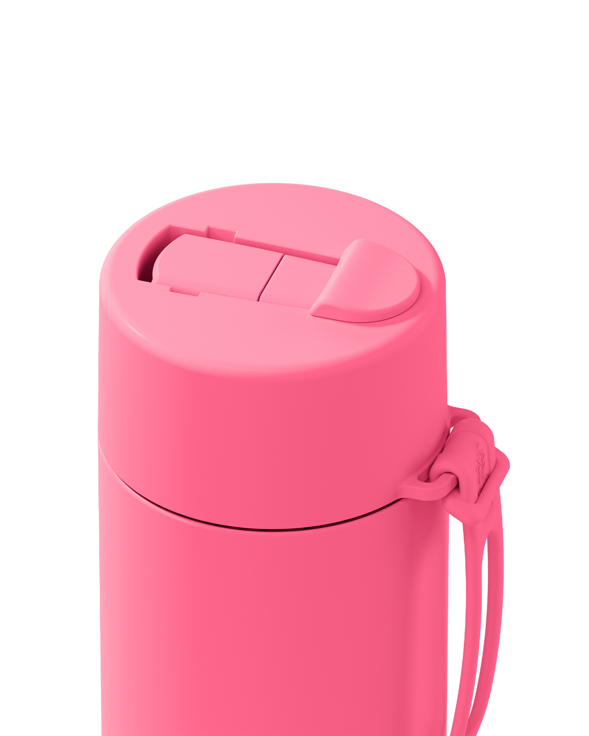 20oz Stainless Steel Ceramic Reusable Bottle Bubblegum with Flip Straw Lid