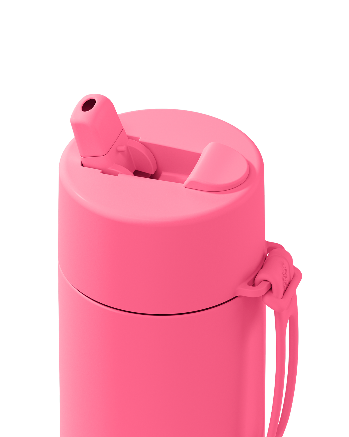 20oz Stainless Steel Ceramic Reusable Bottle Bubblegum with Flip Straw Lid