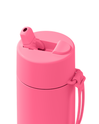20oz Stainless Steel Ceramic Reusable Bottle Bubblegum with Flip Straw Lid