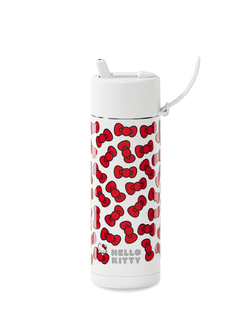 20oz Reusable Bottle Hello Kitty with Flip Straw Lid (Bow Edition)