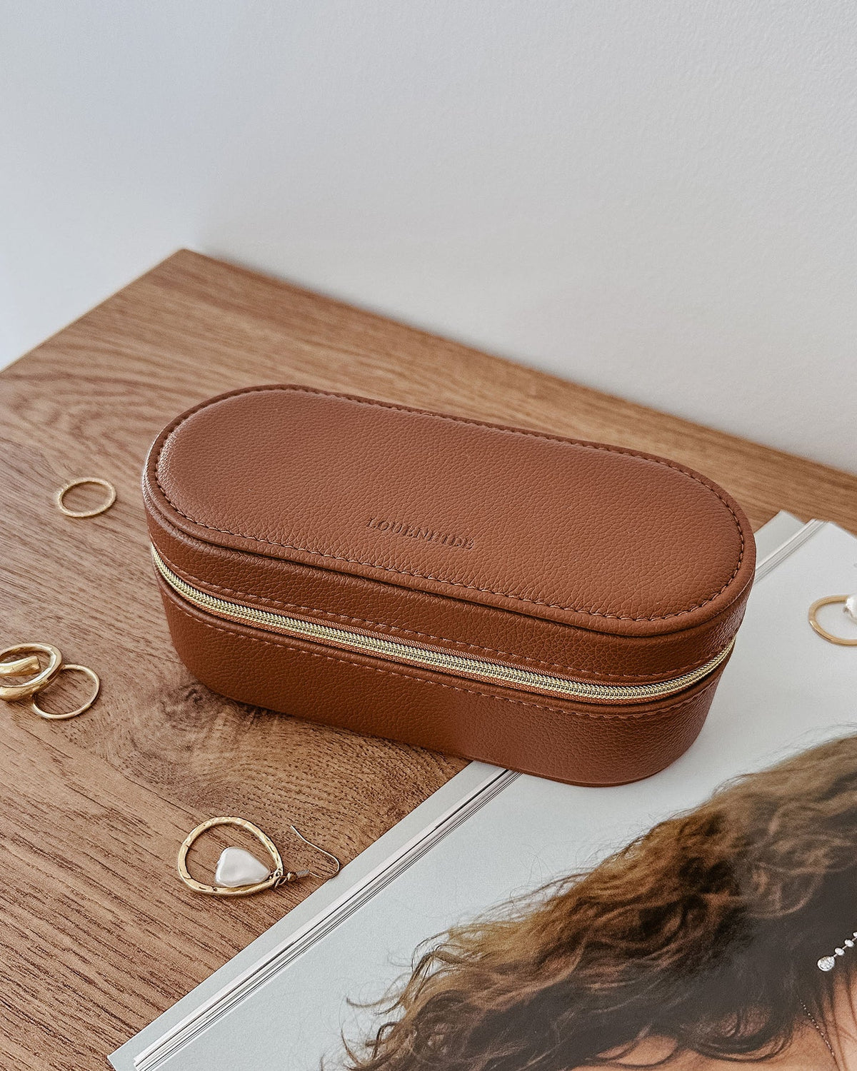 Charlee Jewellery Box - Tan