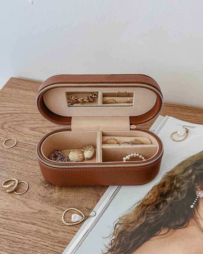 Charlee Jewellery Box - Tan