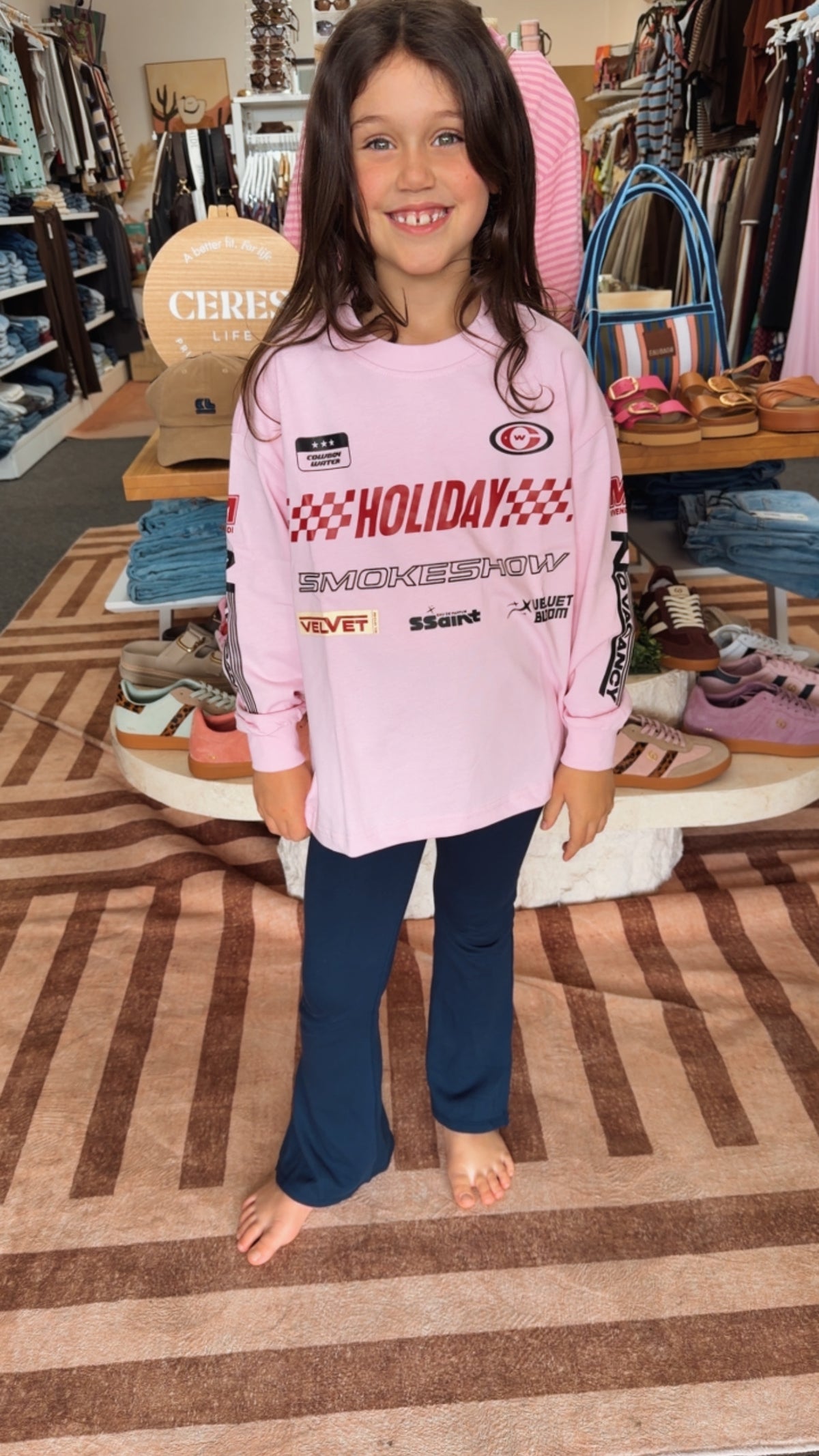 Ssaint Kids/Youth Signature Moto Tee - Pink