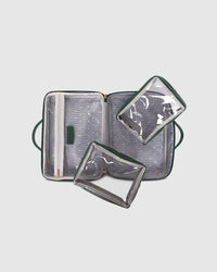 Georgie Cosmetic Case - Forest Green
