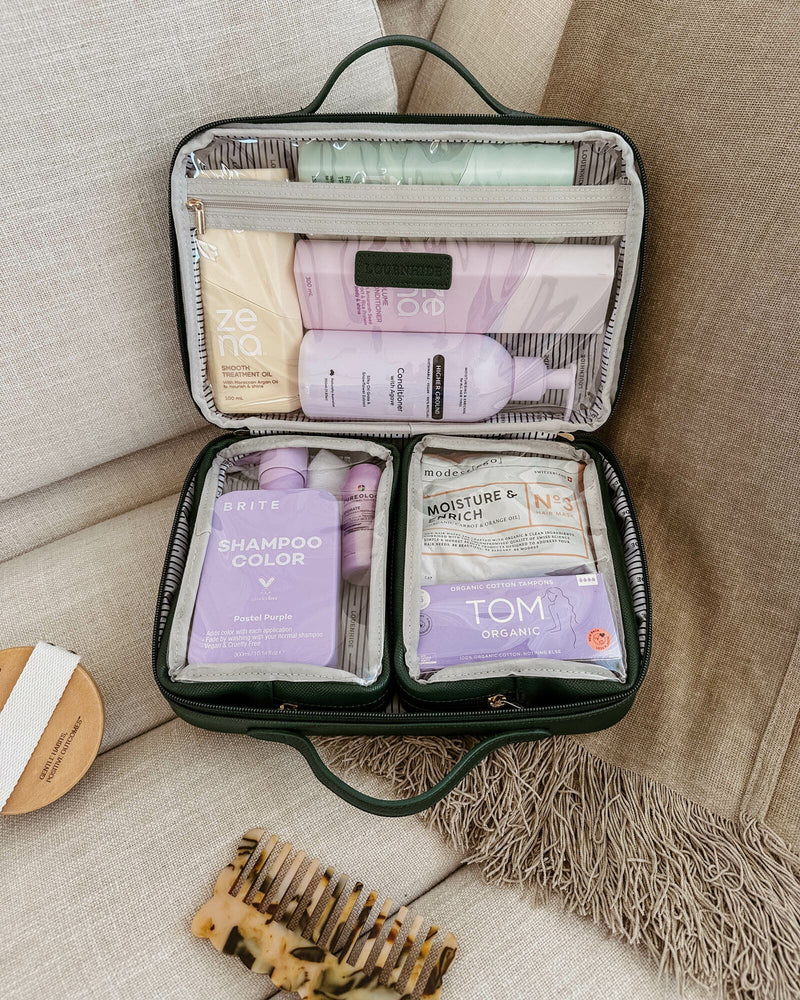 Georgie Fifi Cosmetic Set - Forest Green