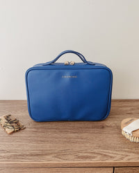 Georgie Cosmetic Case - Ocean Blue