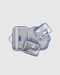 Georgie Cosmetic Case - Ocean Blue