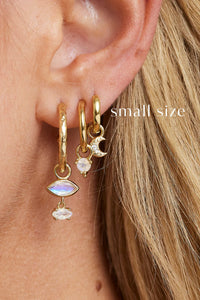 Polished Gold Huggies - Small