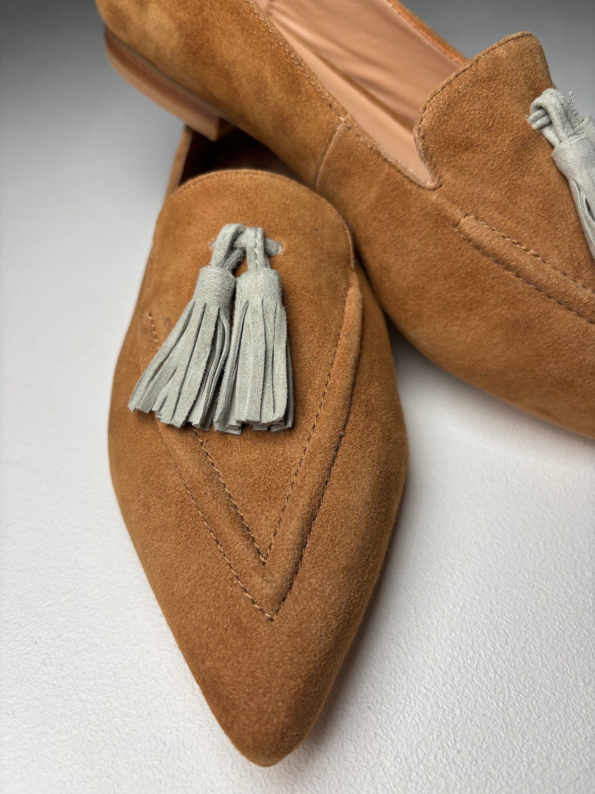 Luna Sole Palace - Brown/Light Blue Suede