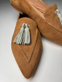Luna Sole Palace - Brown/Light Blue Suede