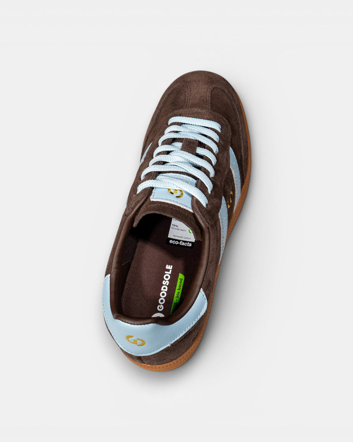 Goodsole 2001 Parallel - Espresso Suede/ Powder Blue Leather