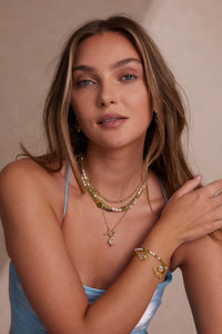 Wren Gold Beaded Necklace