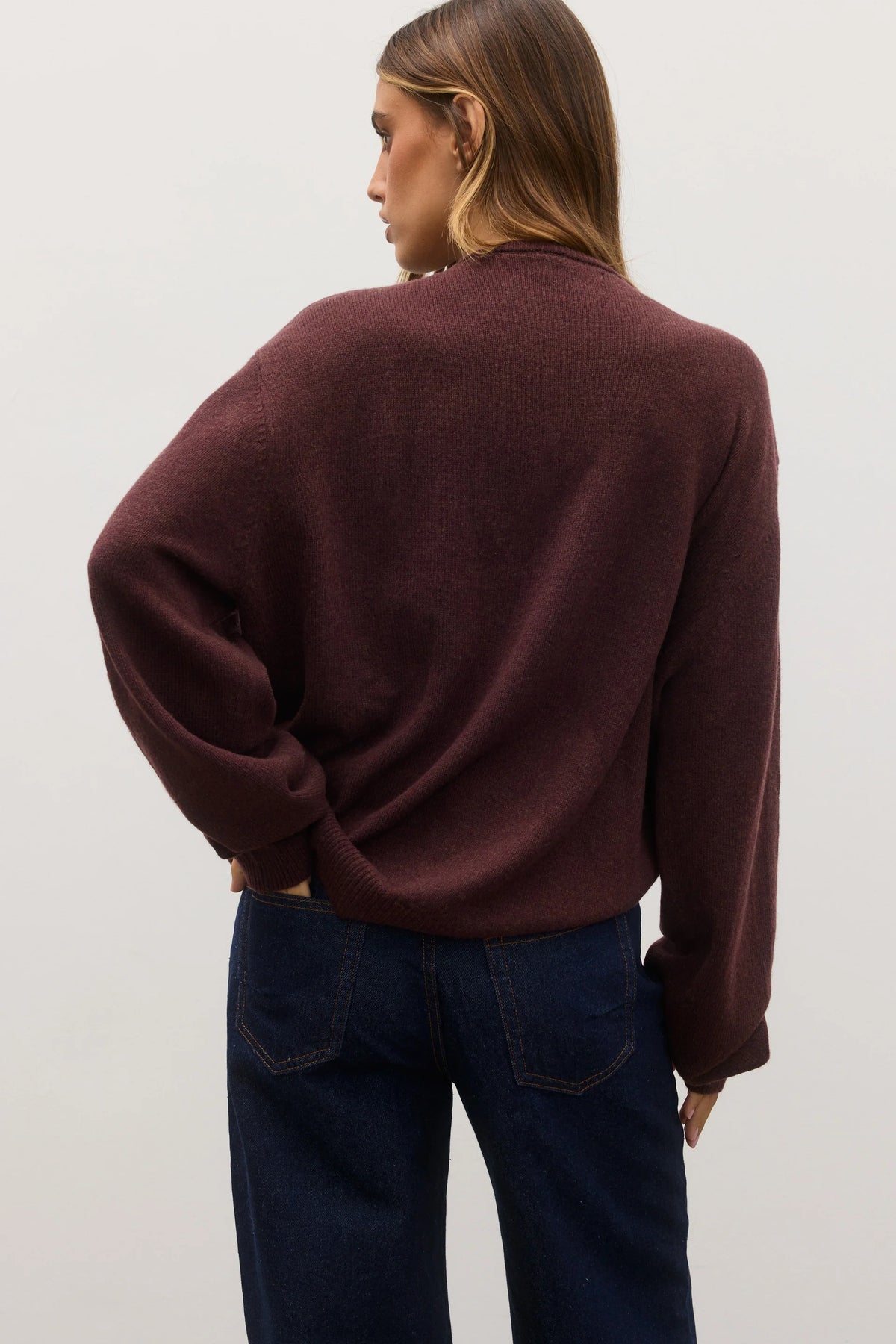 Cora Crew Neck - Plum
