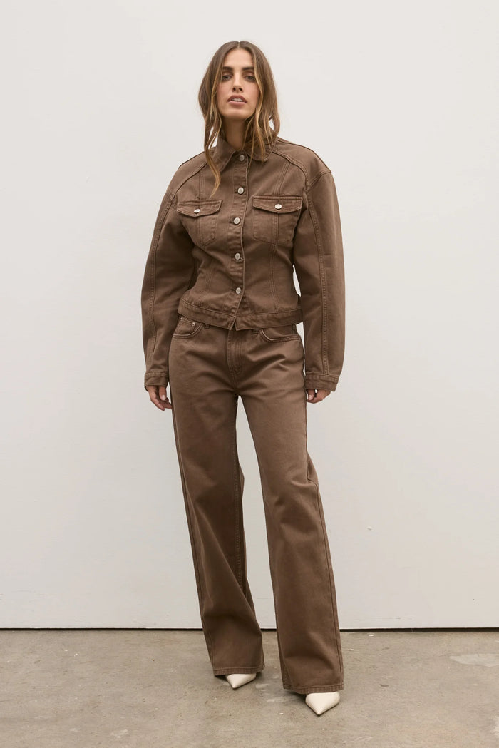 Avery Mid Rise Jean - Chocolate