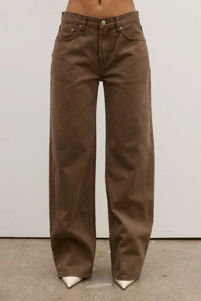Avery Mid Rise Jean - Chocolate