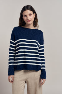 Bobby Top - Navy/Milk