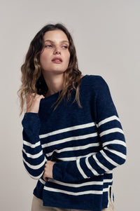 Bobby Top - Navy/Milk