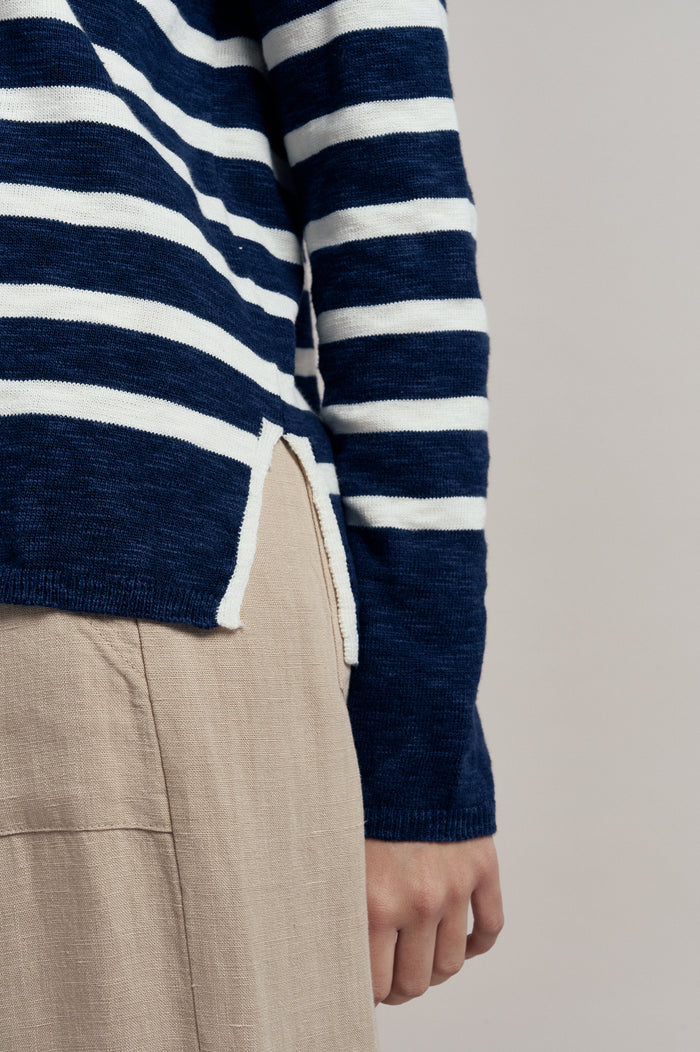 Bobby Top - Navy/Milk
