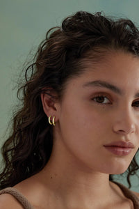 Starburst Gold Hoops