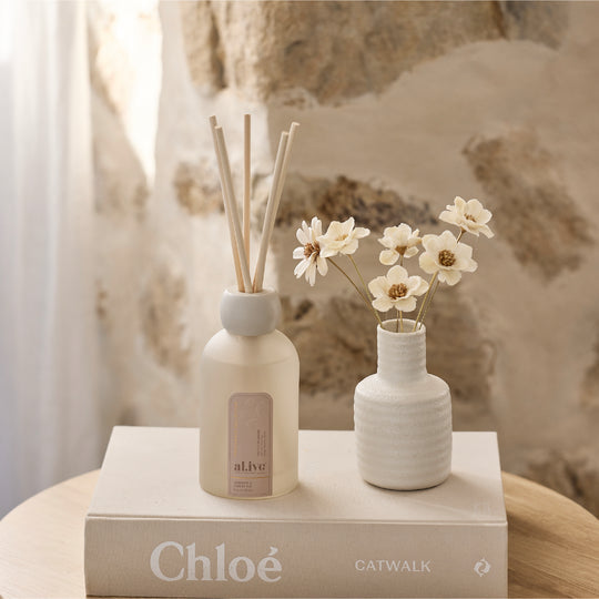 250ML Reed Diffuser - Apricot & Sweet Fig. Al.ive Body