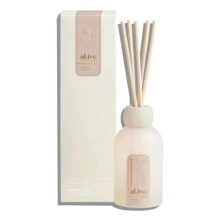 250ML Reed Diffuser - Apricot & Sweet Fig. Al.ive Body