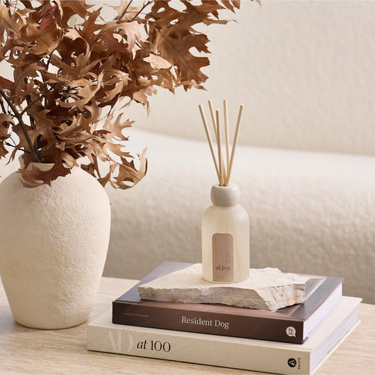 250ML Reed Diffuser - Apricot & Sweet Fig. Al.ive Body