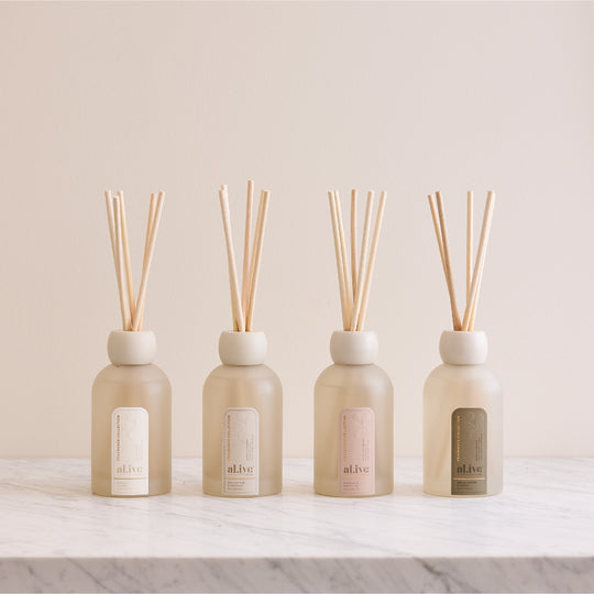 250ML Reed Diffuser - Apricot & Sweet Fig. Al.ive Body