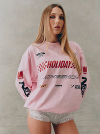 Icon Moto Tee - Pink