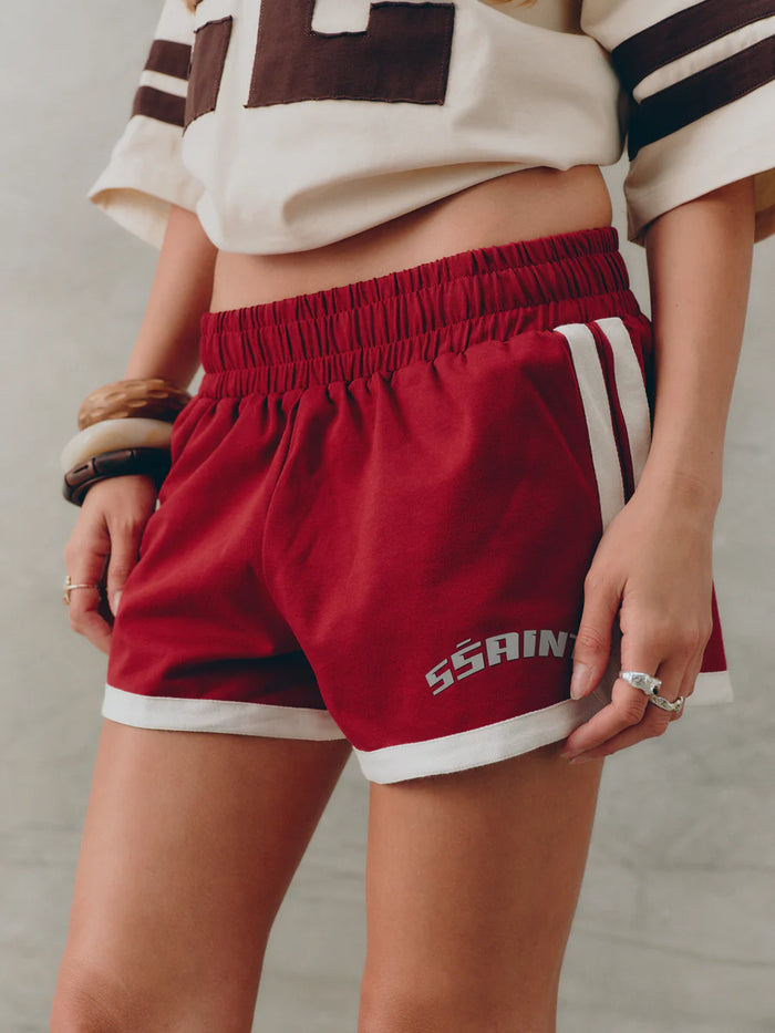 Reflective V Shorts - Cherry