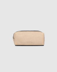 Brianna Makeup Bag - Natural/Black