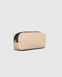 Brianna Makeup Bag - Natural/Black