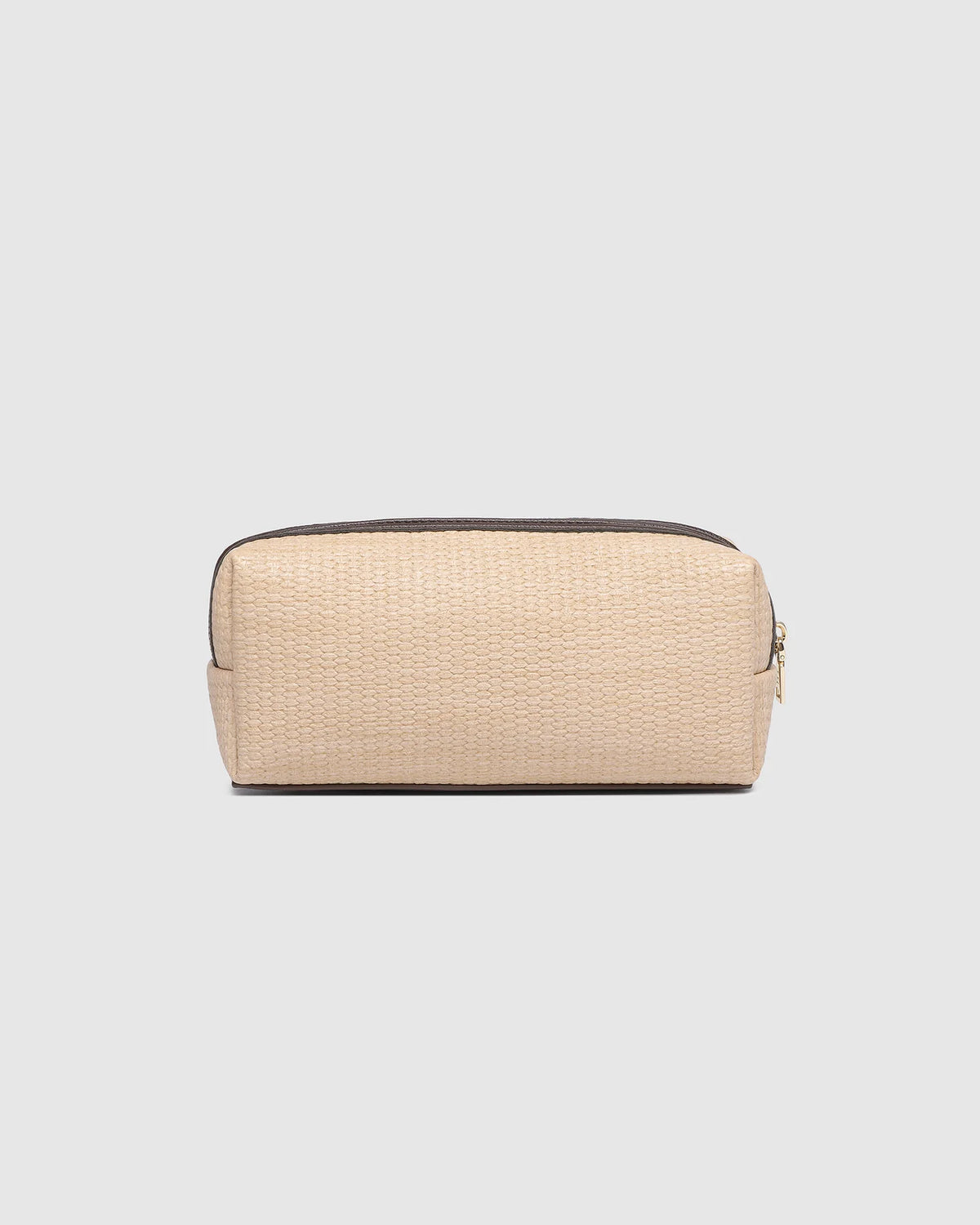 Brianna Makeup Bag - Natural/Chocolate