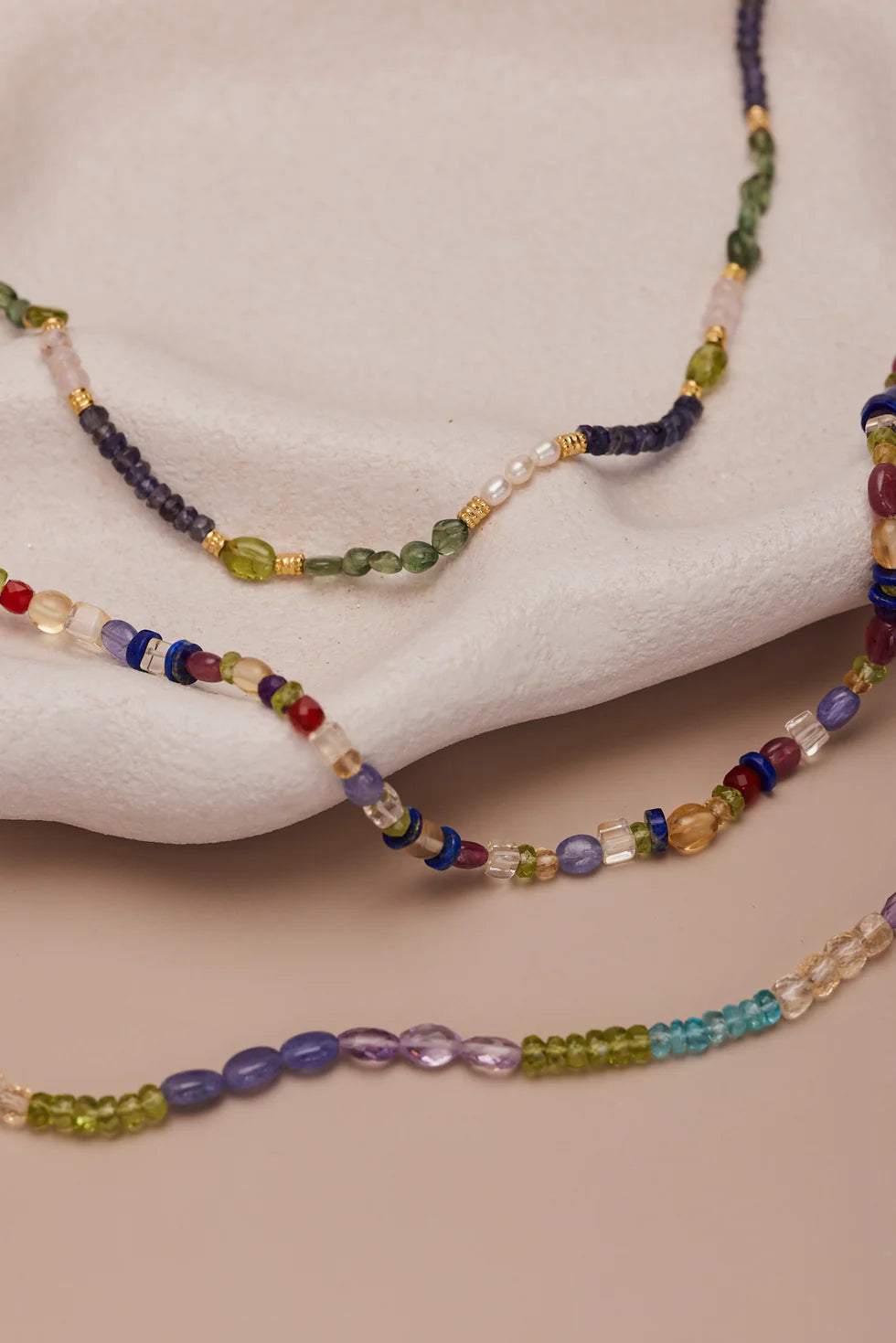 Wren Gold Beaded Necklace