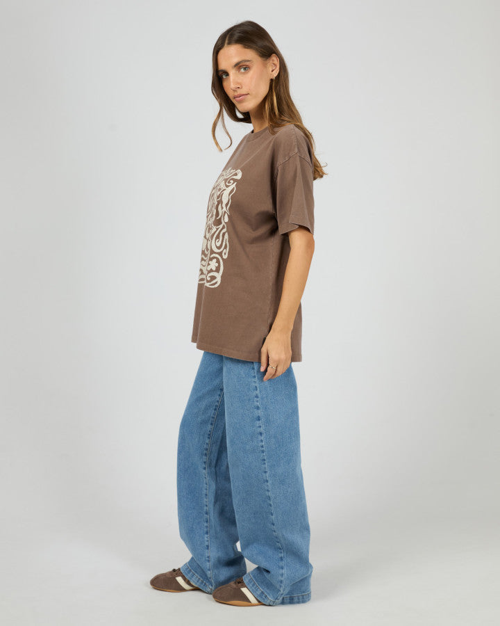 Fields Relaxed Tee - Coffee