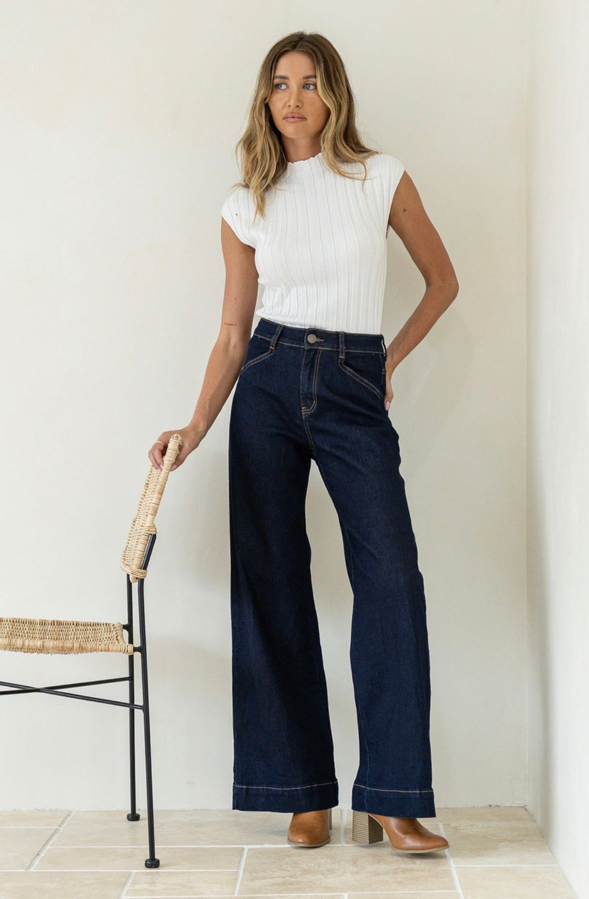 Sutton Stretch Jeans - Indigo Wash Denim