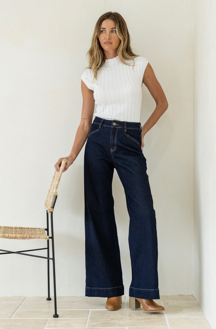 Sutton Stretch Jeans - Indigo Wash Denim