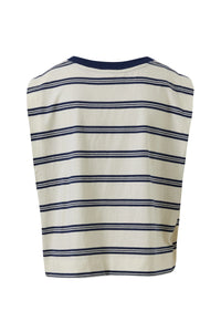 Frankie Tank - Milk/Heritage Navy Stripe