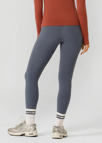 Amy No Ride Phone Pocket Full Length Leggings - Dark Powder Grey