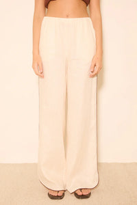 Aleria Pant Cream Contrast Bind