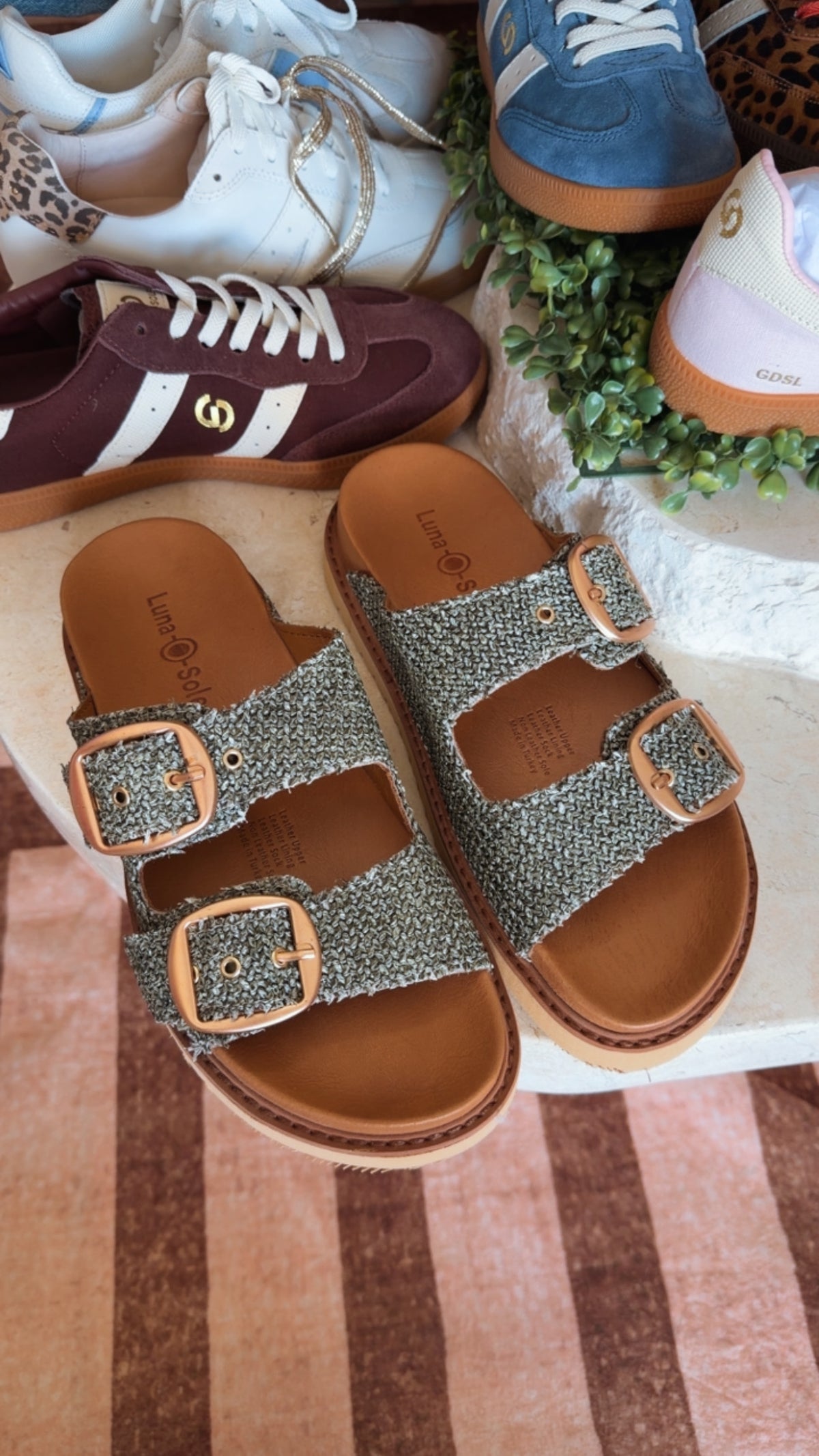 Luna Sole Avery - Khaki Raffia