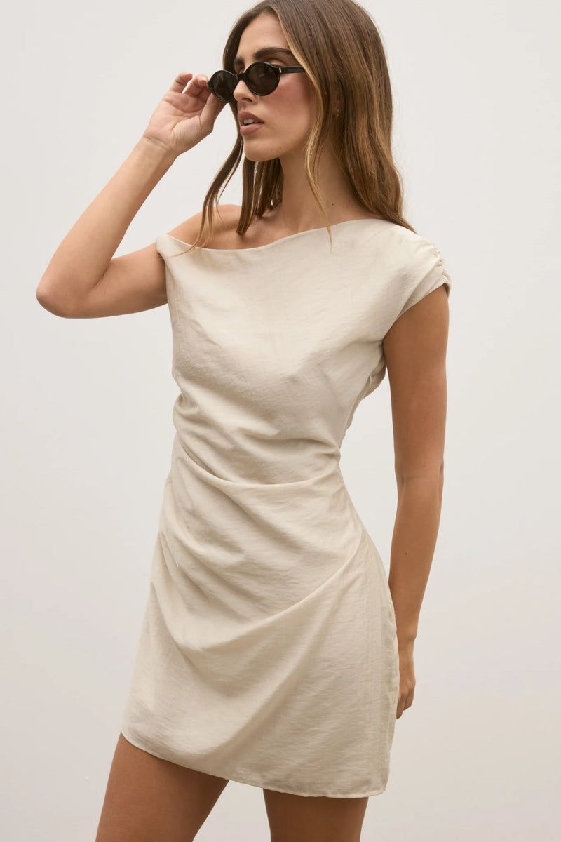 Amaya Mini Dress - Sand