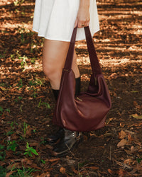 Morgan Shoulder Bag - Burgundy