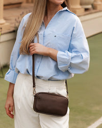 Bianca Crossbody Bag - Chocolate