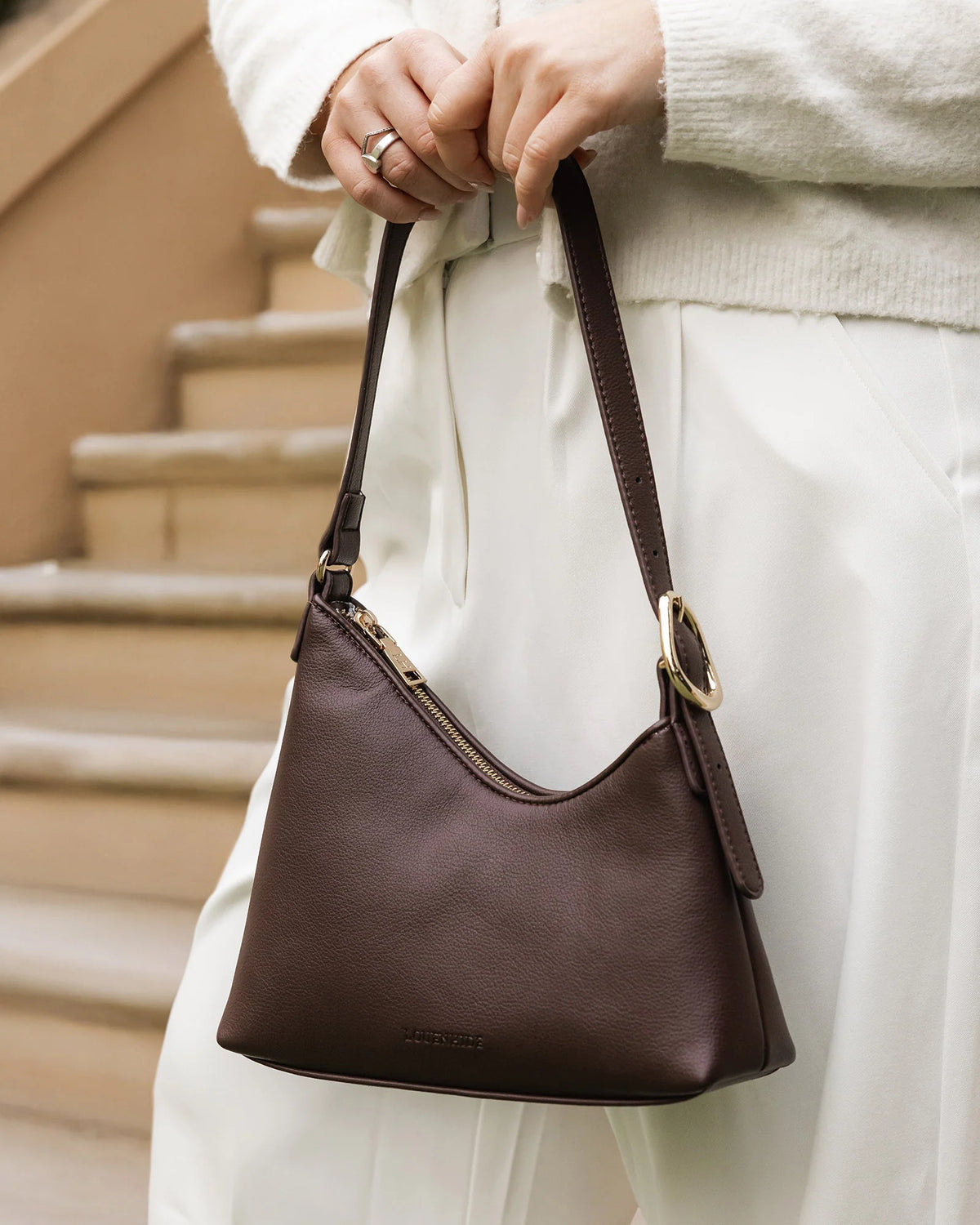 Amelia Shoulder Bag - Chocolate