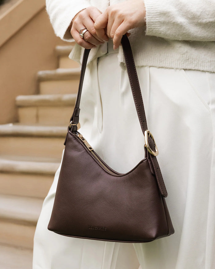 Amelia Shoulder Bag - Chocolate