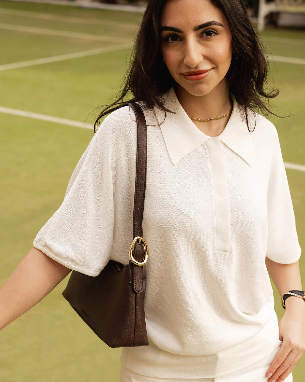 Amelia Shoulder Bag - Chocolate